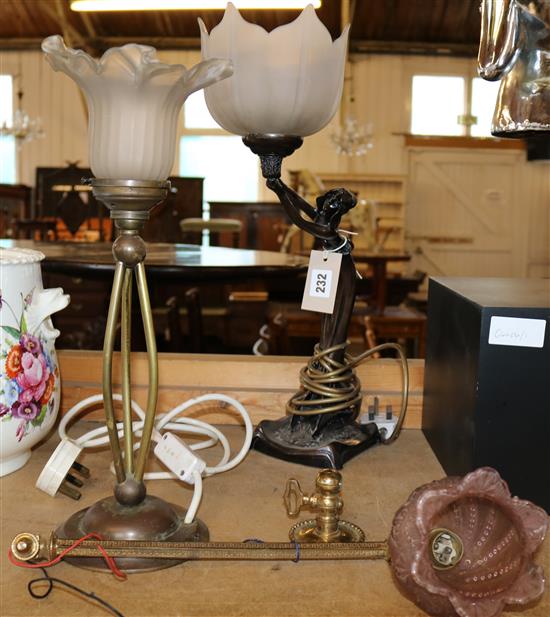 Lady lamp & 2 others
